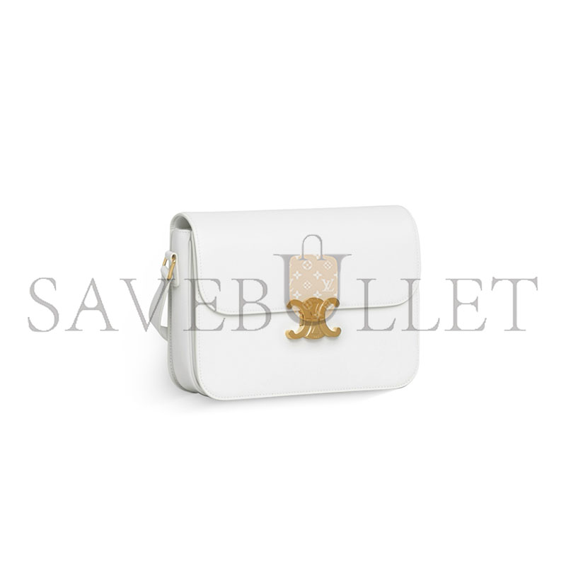 Ce1i*e glossy calfskin handbag 187353bf4.01bc (22.5*16.5*7.5cm)